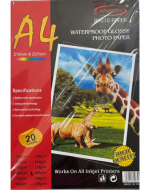 4 Set Papel Fotográfico Glossy A4 / 240 gr (1 Set Trae 20 PCS)