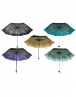 Paraguas Plegable Estampado Pavo Real x 48 Unds. Medida: 55 cm aprox.