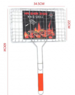 Parrilla Rectangular de Metal x 6 Unds. Medida: 60 x 34.5 x 22 cm aprox