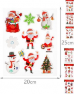 Pegatinas de Navidad Modelos Surtidos x 6 Unds. Medida: 25 x 20 cm aprox.