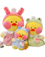 Peluche Patito Kawaii Colores  Surtidos x 4 Unds. Medida: 30 cm aprox.