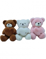 Peluche Oso con Corazon Colores Surtidos x 4 Unds. Medida: 40cm aprox.