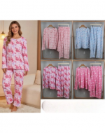 Pijama de Mujer Plush Colores Surtidos x 12 Unds. Talla: M/L - XL / XXL
