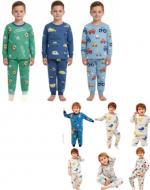 Pijama Franela de Niño Colores Surtidos x 12 Unds. Tallas: 10 (4 Años) - 12 (5 Años) - 14 (6 Años) - 16 (7 Años)