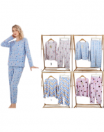 Pijama de Invierno para Mujer Colores Surtidos x 12 Unds. Talla: M/L - XL/2XL