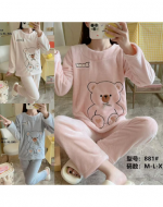 Pijama Polar Diseño Osito Colores Surtidos x 12 Unds. Talla: M a XXL