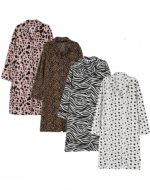 Pijama Camisola de Plush Colores Surtidos x 12 Unds.