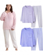 Pijama de Polar Colores Surtidos x 12 Unds.