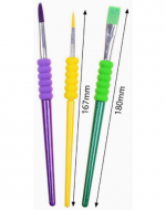 6 Set Pincel Colores Surtidos (1 Set Trae 3 PCS)