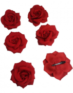 Pinche Rosa Gamuza (Elegir Color) x 12 Unds. Medida: 10.5 cm aprox.