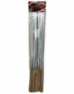 6 Set de Brochetas de Metal Plana (1 Set Trae 6 PCS) Medida: 40 cm aprox.