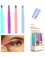 Pinzas para Cejas Onduladas Colores Surtidos x 24 Unds.