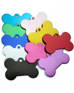 Placa Hueso Colores Surtidos x 24 Unds. Medida: 5 cm aprox.