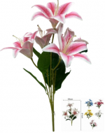 Flores Artificiales Colores Surtidos x 6 Unds. Medida: 61 cm aprox.