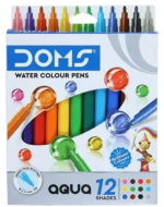 6 Cajas de Plumones Punta fina Doms (1 Caja Trae 12 Colores)