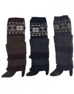 Polaina de Lana Estampada Colores Surtidos x 12 Unds.