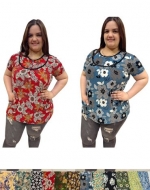Polera para Señora Colores Surtidos x 12 Unds. Tallas: Grandes