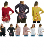 Polera de Dama Colores Surtidos x 4 Unds Talla: Estándar