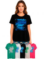 Polera de Dama Colores Surtidos x 12 Unds.Talla: S / M  - L /XL