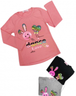 Polera Manga Larga Colores Surtidos x 18 Unds. Talla: 4 - 6 - 8 - 10 - 12 - 14 Años.