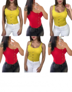 Polera de Dama Colores Surtidos x 4 Unds Talla: Estándar