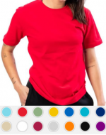 Polera de Algodón Unisex (Elegir Color) x 10 Unds. Talla: XXS a XXL