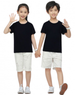 Polera Cuello Polo Color Negro x 12 Unds. Talla: 4 - 6 - 8