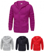 Polerón Unisex con Cierre Colores Surtidos x 48 Und. Talla:4 / 6 - 6  / 8 -10 / 12  - 12 - 14
