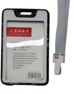 Porta Credencial Acrílico Vertical con Lanyard Color Único x 24 Unds. Medida: 54 x 85 cm aprox.