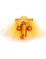 Falda Tutu Diseño Calabaza x 4 Unds. Medidas: 30 cm aprox.