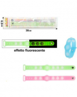 Pulsera Pop It Fluor Colores Surtidos x 60 Unds. Medida: 30 x 6.5 cm aprox.