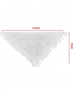 Puntilla Chilote Color Blanco x 12 Unds. Medida: 150 x 79 cm aprox.