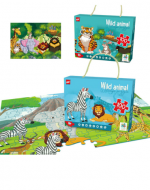 4 Set Puzzle Mundo Animal (1 Set Trae: 100 PCS)