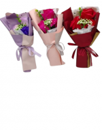 Ramo de 3 Rosas Artificiales  x 160 Unds.Medida: 25 x 12 cm aprox