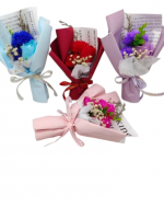 Ramo de Rosas Artificiales Colores Surtidos x 6 Unds.Medida: 25 x 13 cm aprox