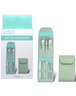 12 Set de Manicure con Estuche de Ecocuero Color Único (1 Set Trae 9 PCS)