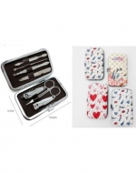6 Set de Manicure Modelos Surtidos (1 Set Trae 7 PCS) Medida: 6.3 x 10.4 cm aprox.