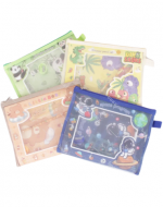 12 Set Escolar Grande (1 Set Trae 7 PCS) Medida: 20 x 25 cm aprox.