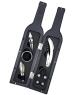 4 Juego de Accesorios de Vino en Forma de Botella (1 Set Trae: 5 PCS)