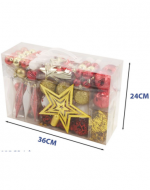 4 Set de Esferas Navideñas Modelos Surtidos (1 Set Trae 103 PCS)