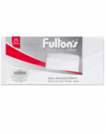 6 Set de Sobre Americano 70 Gr Color Blanco (1 Set Trae 25 PCS) Medida: 228 x 105 mm aprox.