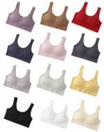 Sostén Deportivo Microfibra Copas Removibles x 12 Unds. Talla: Estandar