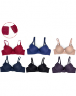 Sostén Copa E Colores Surtidos x 12 Unds. Talla: 46 - 52
