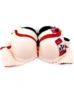 Sostén con Diseño Copa B Colores Surtidos x 12 Unds. Talla: 36 - 38 - 40 - 42
