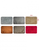 Tapete para Baño Decorativo Textura Piedra x 12 Unds. Medidas: 38 × 58 cm aprox.