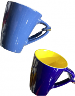 Taza de Cerámica Colores Surtidos x 12 Unds. Medida: 8.4 x 9.6 cm aprox.
