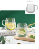 3 Set Tazas de Vidrio (1 Set Trae 6 PCS) Medida: 380 ml aprox.