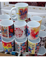 Tazas de Cerámica Dia del Amor x 12 Unds.