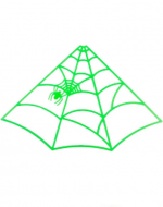6 Set de Tela de Araña luminosa Halloween. Medida: 60 cm aprox.