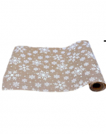 Tela Decorativa con Estampado de Navidad x 12 Unds. Medida: 28 cm x 2.5 metros aprox.